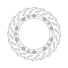 Moto-Master Flame series floating brake rotor