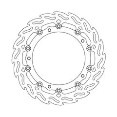 Moto-Master Flame series floating brake rotor