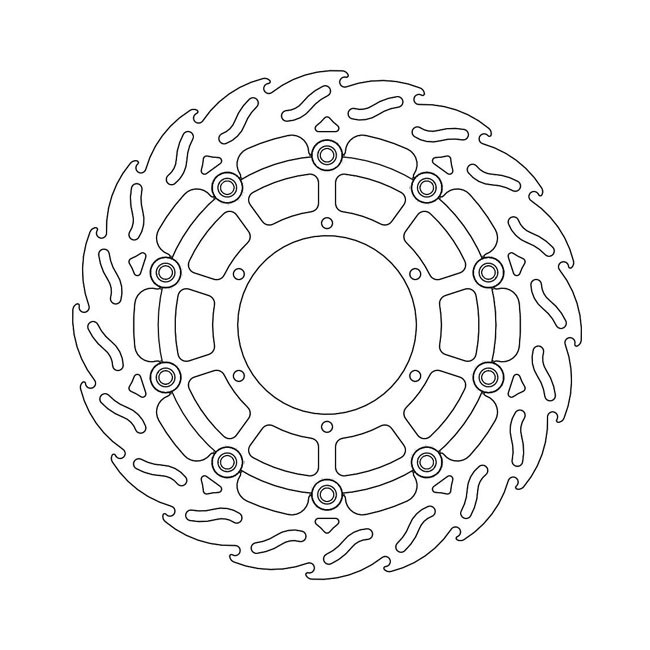 Moto-Master Flame series floating brake rotor