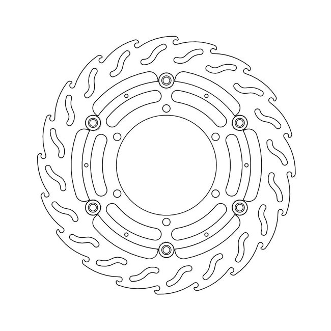 Moto-Master Flame series floating brake rotor