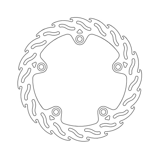 Moto-Master Flame series fixed brake rotor