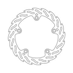 Moto-Master Flame series fixed brake rotor