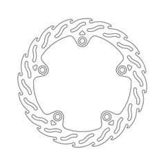Moto-Master Flame series fixed brake rotor