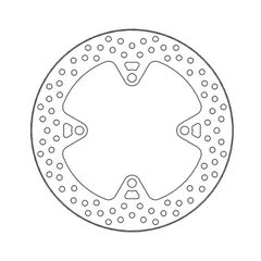 Moto-Master Halo series brake rotor