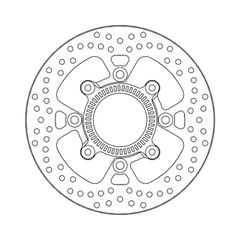 Moto-Master Halo series brake rotor