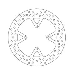 Moto-Master Halo series brake rotor