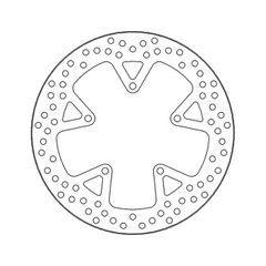 Moto-Master Halo series brake rotor