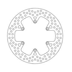 Moto-Master Halo series brake rotor