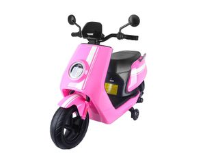 Επαναφορτιζόμενη μηχανή Licensed Niu Ροζ + μπαταρία 12V/4.5AH - Kikka Boo