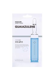MISSHA Mascure Calming Guaiazulene Sheet Mask - Καταπραϋντική Μάσκα Προσώπου για Ευαίσθητες & Ερεθισμένες Επιδερμίδες 28ml