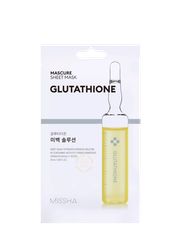 MISSHA Mascure Whitening Glutathione Sheet Mask - Μάσκα Λεύκανσης & Λάμψης για Ομοιόμορφο Τόνο Επιδερμίδας 28ml