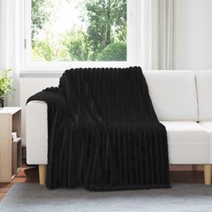 vidaXL Ριχτάρια 6 τμχ. Μαύρο 200 x 150 cm 4.75 kg Μαλλί