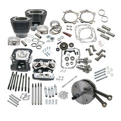 S, 124" Twin Cam Touring hot set-up kit with heads. Black