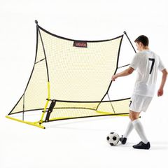 Δίχτυ VEVOR Soccer Rebounder, 2-σε-1 Rebounder γκολ ποδοσφαίρου, Σιδερένιος σωλήνας με παχύρρευστα κοντάρια από υαλοβάμβακα για έλεγχο, πρακτική εξάσκηση, Εύκολη ρύθμιση εξοπλισμού προπόνησης μπάλας γ