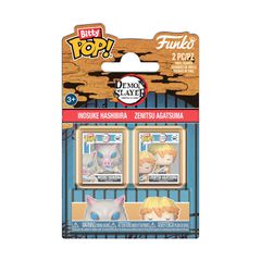 Funko Bitty Pop! 2-Pack: Demon Slayer - Inosuke Hashibira & Zenitsu Agatsuma Vinyl Figures