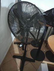 2 Επαγγελματικοί ανεμιστήρες δαπέδου και τοίχου με τηλεκοντρόλ