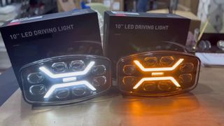Προβολέας LED 25cm (10’’) 48W – DRL + Φλας – demmon 12/24V