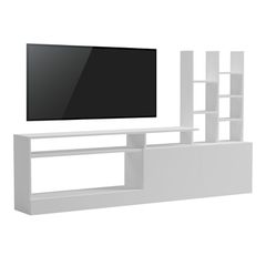 Σύνθετο σαλονιού Seruno λευκό 170x25x100εκ