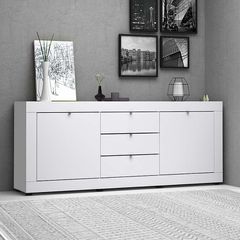 Μπουφές Ocean χρώμα λευκό 210x45x86εκ.
