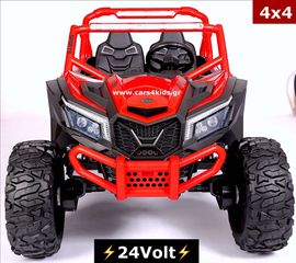 Παιδικά Οχήματα 2026 24Volt Red Buggy 1.400 Watt 4x4 with 4x350 Watt motors
