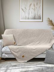 Ριχτάρι VERITAS BEIGE Μπεζ Ριχτάρι διθέσιου καναπέ: 180 x 250 εκ. MADI