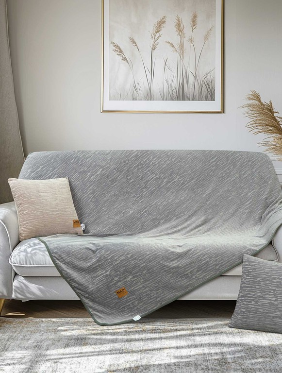 Ριχτάρι VERITAS GREY Γκρι Ριχτάρι τριθέσιου καναπέ: 180 x 300 εκ. MADI