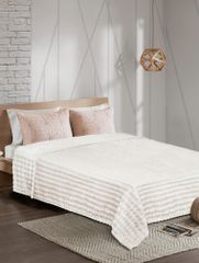 Κουβέρτα Fleece PUFFELLA ECRU Εκρού Κουβέρτα μονή: 160 x 220 εκ. MADI