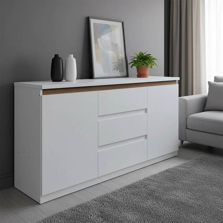 Μπουφές Chiemo λευκό 160x40x93.6εκ