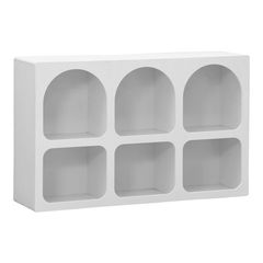Μπουφές Emersi με ράφια mdf σε λευκή απόχρωση 120x35x76εκ