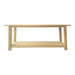 Κονσόλα Decoza teak ξύλο σε φυσική απόχρωση 200x40x80εκ