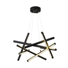 Φωτιστικό οροφής Luminis led μέταλλο μαύρο 85x85x40εκ
