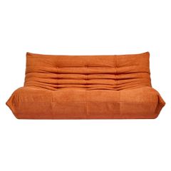 Compressed Nextdeco καναπές τριθέσιος Togo πορτοκαλί Υ70x174x102εκ.