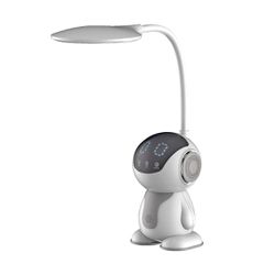 Φωτιστικό με Λάμπα LED Maxcom ML4900 Astral 500 Lumens IP20 με 3 Επίπεδα Φωτεινότητας και Πλήκτρα Αφής Γκρι-Λευκό