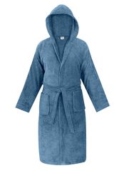Μπουρνούζι με κουκούλα OLIA DENIM BLUE Μπλε Μπουρνούζι με κουκούλα: Medium MADI