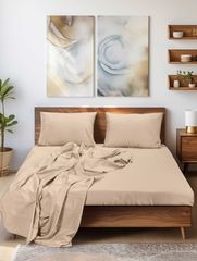 Σεντόνι SLEEK BEIGE Μπεζ Σεντόνι υπέρδιπλο: 240 x 260 εκ. MADI