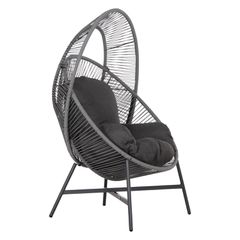 ΠΟΛΥΘΡΟΝΑ-ΦΩΛΙΑ RULER HM6506.01 ΓΚΡΙ ΜΕΤΑΛΛΟ-P.E.RATTAN-ΜΑΞΙΛΑΡΙΑ 90x85x154Υεκ