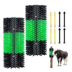VEVOR Livestock Scratching Brush, 2PCS Goat Scratcher Brush Post με 8 βίδες, 430 x 190 mm Ξυστό αγελάδας για ανακούφιση από τον κνησμό στην πλάτη, Εργαλείο γρατσουνιάς μασάζ περιποίησης για βοοειδή άλ