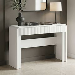 Κονσόλα Zeplen λευκό mdf 110x38x75εκ