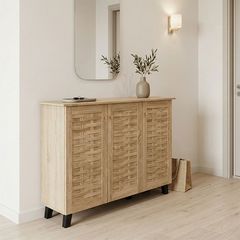 Παπουτσοθήκη-ντουλάπι Mantam 16 ζεύγων sonoma 115.5x34x87εκ