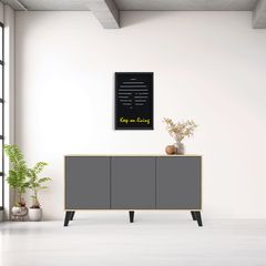 Μπουφές Billie sonoma-ανθρακί149x40x77εκ
