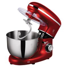 Berlinger Haus Κουζινομηχανή Μίξερ mixer 1300W με Ανοξείδωτο Κάδο 6L, Metallic Line Burgundy BH-9193