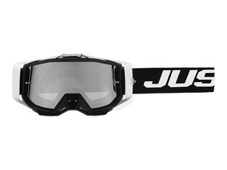 ΜΑΣΚΑ JUST1 MX IRIS 2.0 LOGO WHITE/BLACK