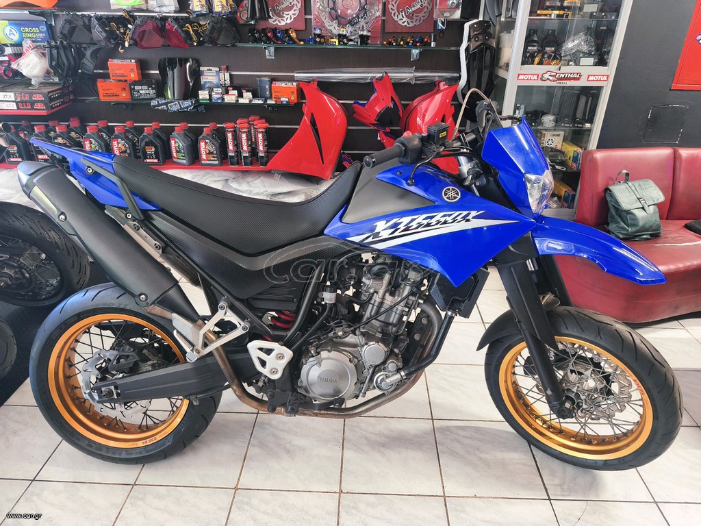 Yamaha XT 660X 2009 BLUE-GOLD EDITION"1"XERI APO KAINOYRGIO"FATBAR ACCEL"MT-07