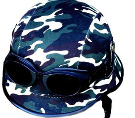Κράνος ρετρό Club retro German helmet 2WW καμουφλάζ camo-thumb-3