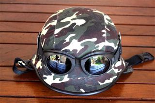 Κράνος ρετρό Club retro German helmet 2WW καμουφλάζ camo-thumb-4