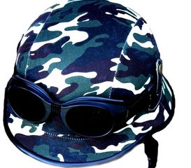 Κράνος ρετρό Club retro German helmet 2WW καμουφλάζ camo-thumb-7