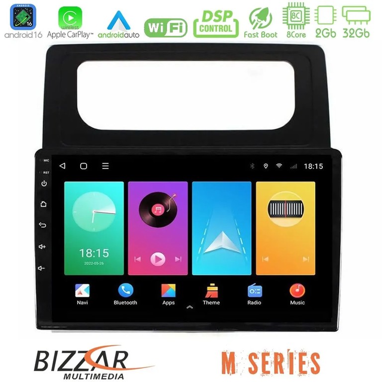 Bizzar M Series 8Core Android16 2+32GB VW Caddy 2004-2014 Navigation Multimedia Tablet 10"