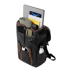Laptop backpack Tomtoc VintPack-TA1, 15,6"/22L' (black)-thumb-5