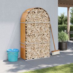 vidaXL Ξυλοθήκη Ξύλινη Όψη 120x45x210 εκ. από Γαλβανισμένο Ατσάλι