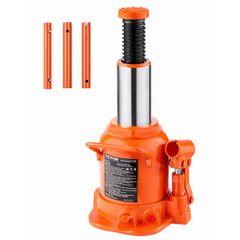 VEVOR Hydraulic Bottle Jack, 20 Ton/44092 lbs Welded Bottle Jack with 6,69''-12,6'' Range & Long Handle 3-Section, for Car, Pickup, Truck, RV, Auto Repair, Industrial Engineering